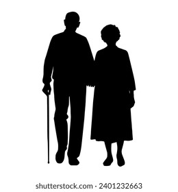 仲良し老夫婦のイラスト素材72318040- PIXTA