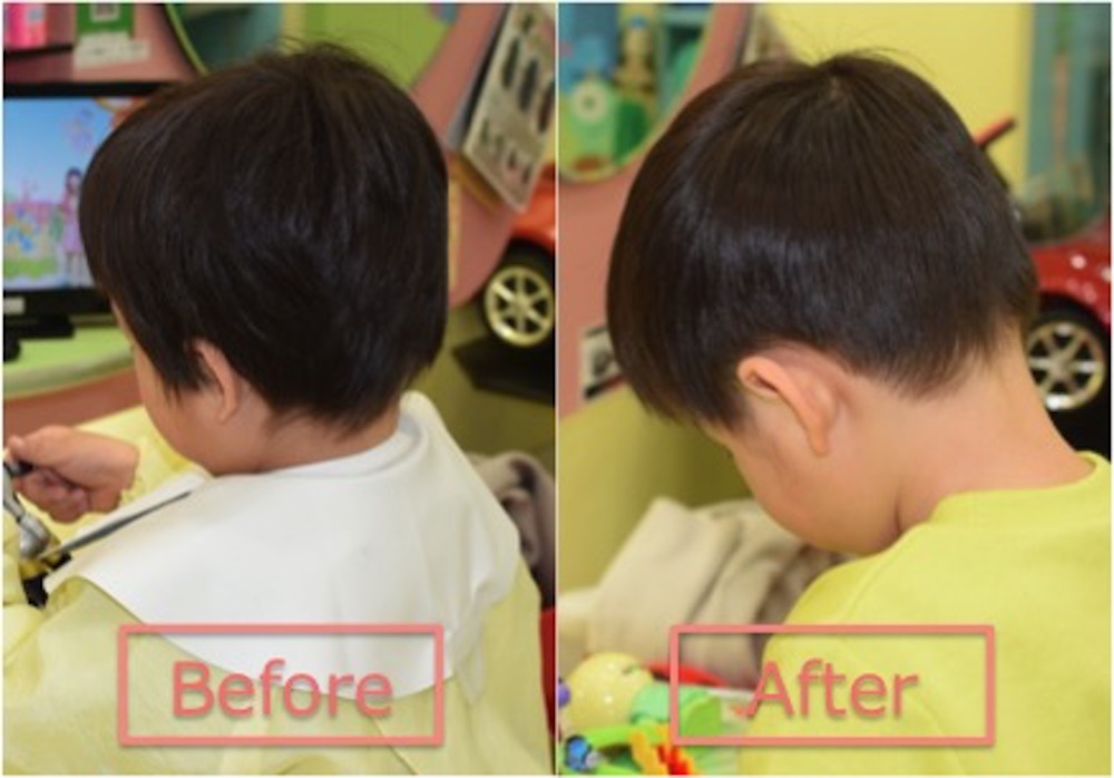 こどもの髪型 耳だしソフトウルフチョキ友こども専門美容室チョッキンズキッズサロンCHOKKIN'S