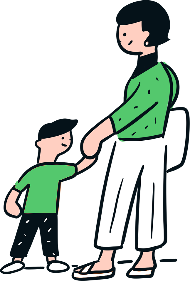 人、人々、鉛筆、水彩、女性、大人、家族、親子、母、子供、娘、女の子、家、室内、キッチン、ケーキ、幸せ、幸福、憩い、団欒、絆、ハートフル、猫、ヨーロッパ、 おしゃれ、生活、日常、暮らし - イラスト作品紹介イラスト＆写真のストックフォトwaha ワーハ