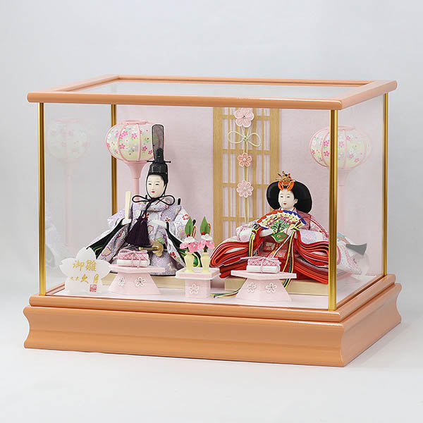 雛人形 親王平飾り 小出松寿 小倉 京九番 金襴 hn55 hs2164 幅90cm