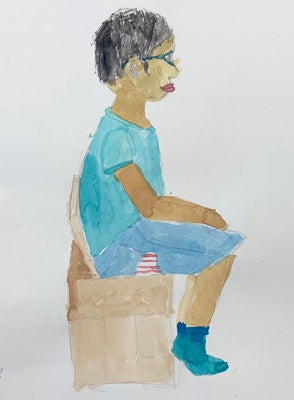 子供たち：男の子と女の子、横向きのイラスト素材30694865- PIXTA