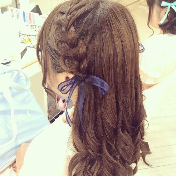 ピアノ発表会 ヘア ハーフアップTikTok