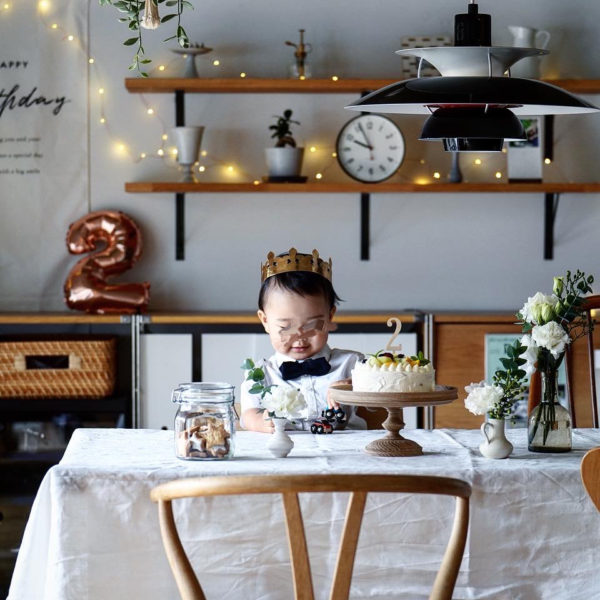 2歳のアンパンマン誕生日プレート