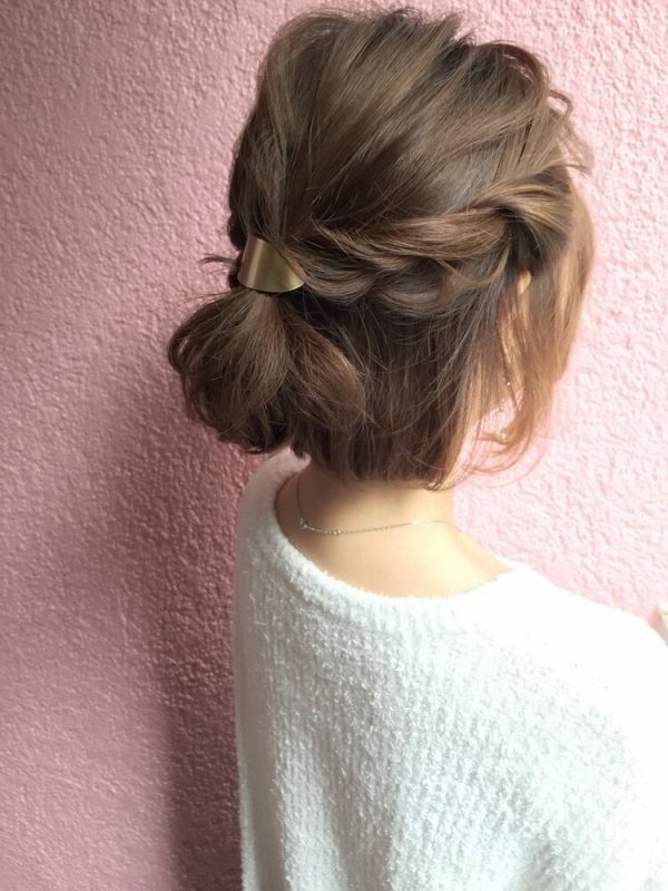 ショート 七五三で母親が着物の時のヘアスタイル！おすすめのセット方法やヘアアレンジは