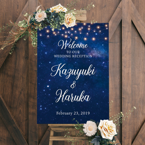 ウェルカムボード 厚み7mm パネル ボード 印刷 プリント 結婚式