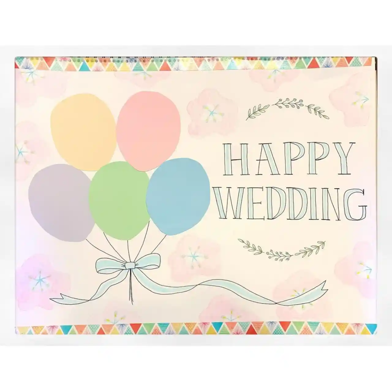 結婚式余興ムービー 友人達からスケッチブックで祝福メッセージ