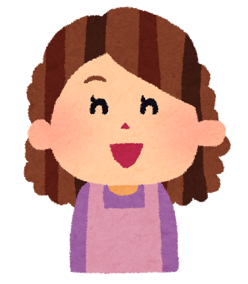 立っているお母さん ピンクベージュのカットソー の無料フリーイラスト咲くっとイラスト さくっといらすと