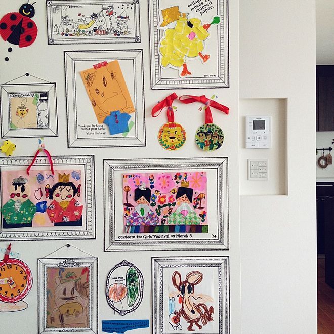 思い出の写真や子供のアート作品を飾るヒント＆収納アイデアキナリノ