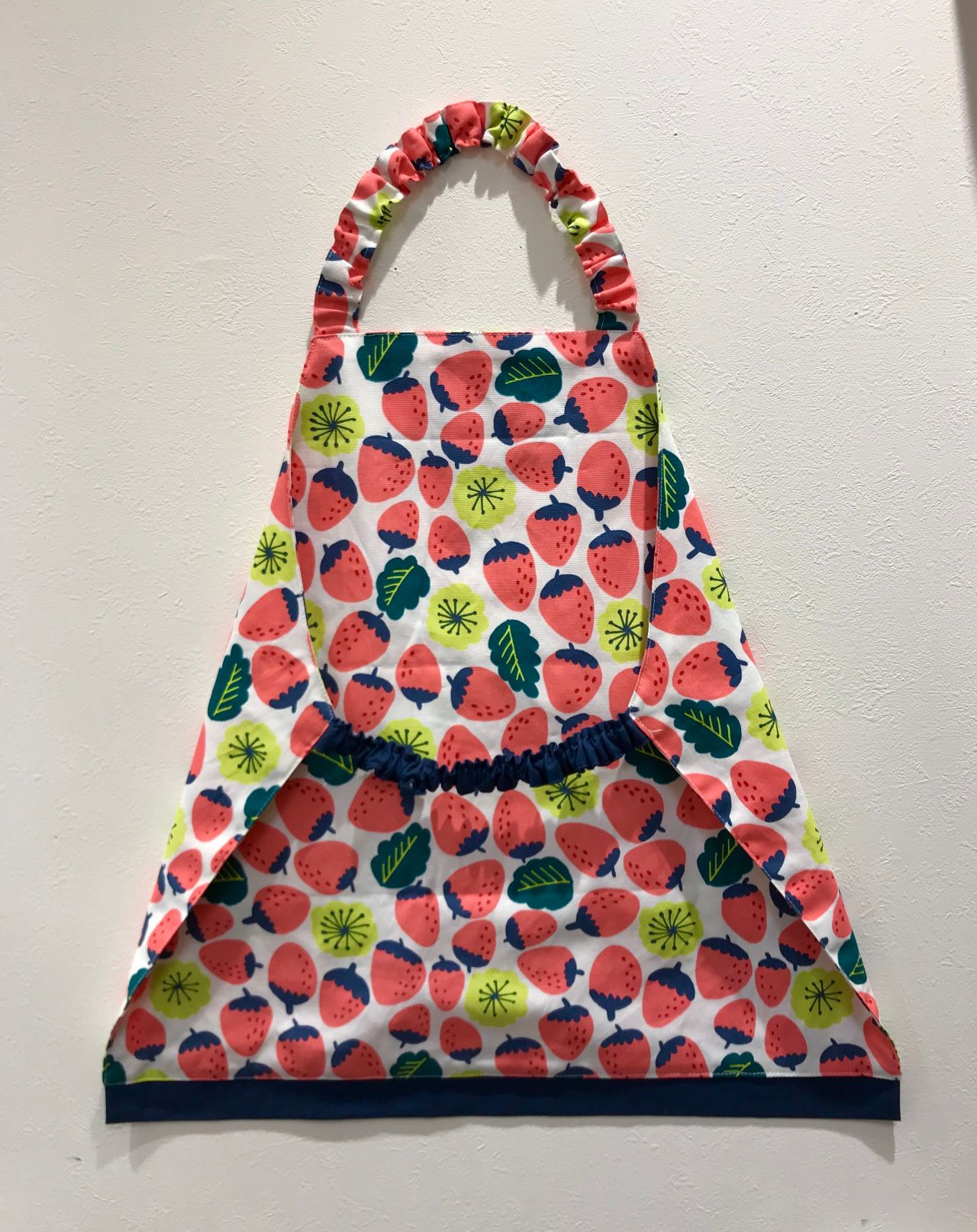 キッズ エプロン ハンドメイド 子供用エプロンの作り方 90～100サイズ かぶるだけで簡単着脱