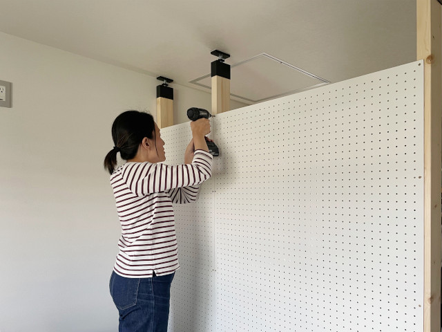 ＤＩＹで子供部屋を壁で仕切る 後編楽しくお片付け「たのしか」奈良の整理収納サービス