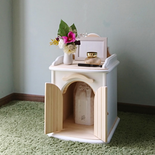 ペットのかわいい仏壇 オーダーメイドA-002ペットの遺骨・遺毛のレジンアクセ・虹の橋ハンドメイド powered by BASE