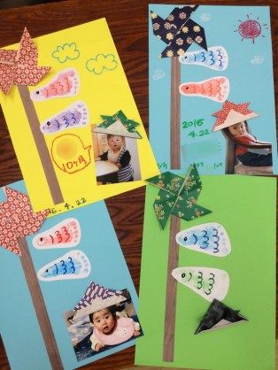 こどもの日 鯉のぼり足形アート♡2枚セット*A4 B5サイズ* - nonryminne byGMOペパボ国内最大級のハンドメイド・手作り通販サイト