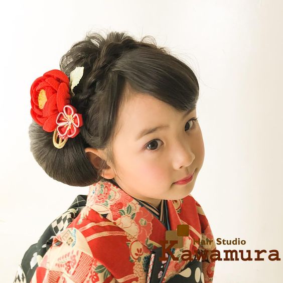 七五三で人気のヘアアレンジ ７歳着物編