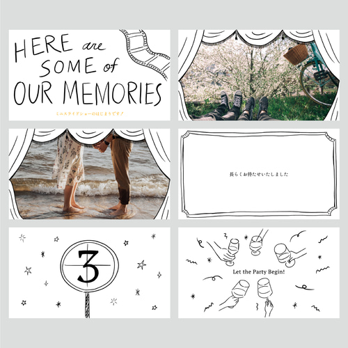 IPhoneで自作 オープニングムービーGrid Design結婚式ムービーテンプレート その他オーダーメイドInpreswedding 通販 16550129Creema クリーマ