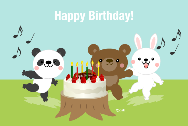 お祝いケーキのイラスト・無料素材