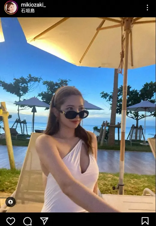 尾崎美紀氏公式インスタグラム@mikiozaki_ から - スポニチ Sponichi Annex 芸能