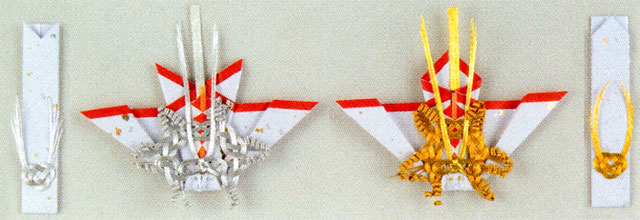 神事・お祝いシリーズ銚子・屠蘇器飾り -雄蝶・雌蝶 全２種