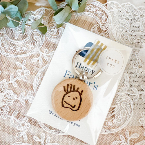 無料テンプレート 父の日ギフト100均の材料で作る似顔絵プラバンキーホルダーARCH DAYS