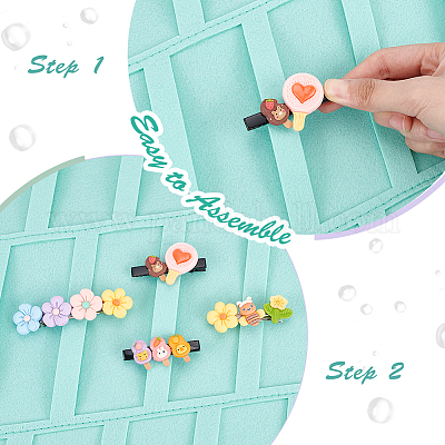 ヘアゴム 丸フェルト 手作りセット BLAZE ハンドメイド クラフト リングゴム 商用利用可能 資材 素材 材料 無地 手芸 ヘアアレンジ 髪ゴムまとめ髪 キッズ