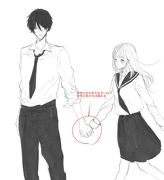 初心者向け バズれる2人組みの描き方！カップル！恋人未満？友達以上！ プロ漫画家イラスト漫画教室 How to draw a couple