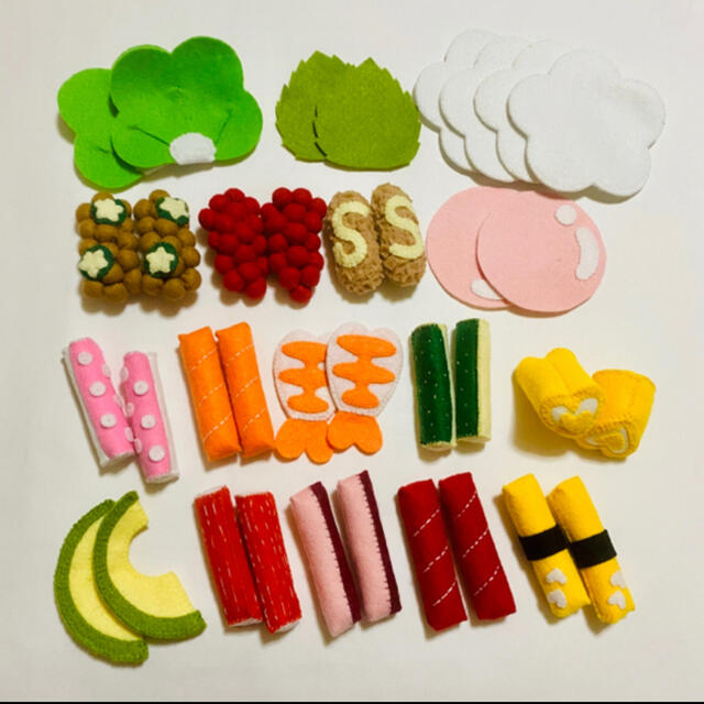 フェルト おままごと 寿司 お寿司屋さん プレゼント 誕生日 ごっこ遊び - メルカリ