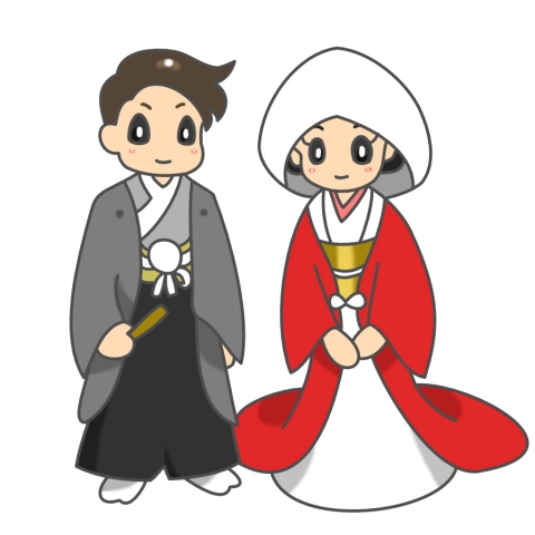 和装結婚式の家族全員人物全身手描きイラストのイラスト素材77371348- PIXTA