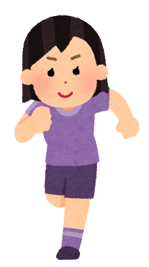 こども 走る298 無料写真