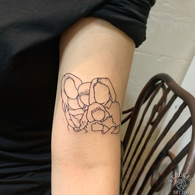 家族愛タトゥーTikTok