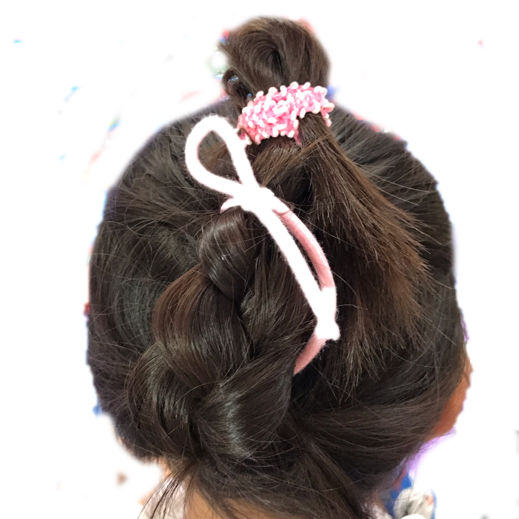 リボンヘア ゴムだけで簡単かわいいキッズヘアアレンジ♪@noakids-ch