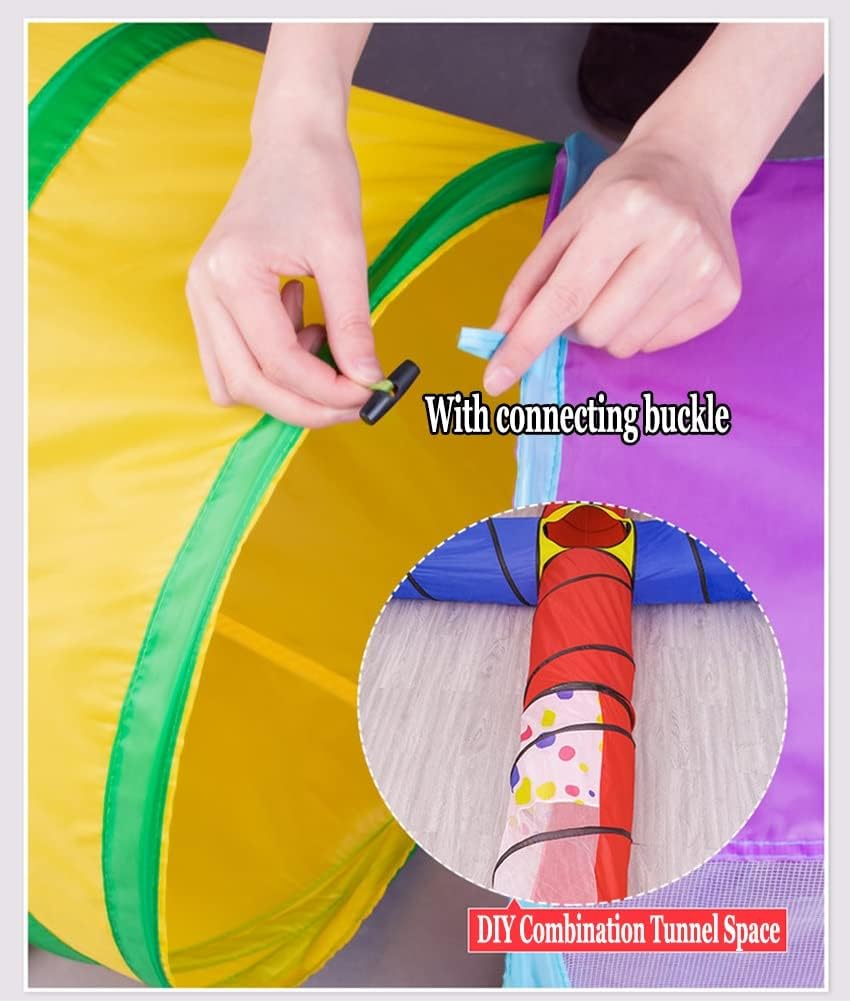 トンネルおもちゃ 子供用トンネル玩具は1-3歳の幼児に適しています屋内の赤ちゃん用トンネル歩行玩具、 120 180CMSize キッズ トンネルカラフル 180cmのなが〜いトンネル おもちゃ 色の認識 体感を鍛える 室内用 プレゼント ホビー 玩具 メッシュ窓付き