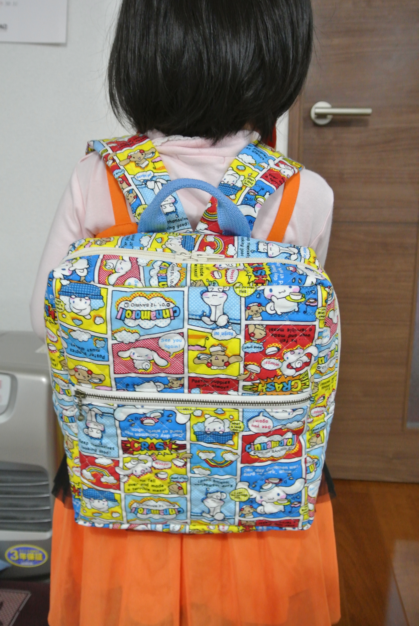 子どものファスナーリュックの作り方① 幼稚園～小学生サイズ How to make a junior backpack