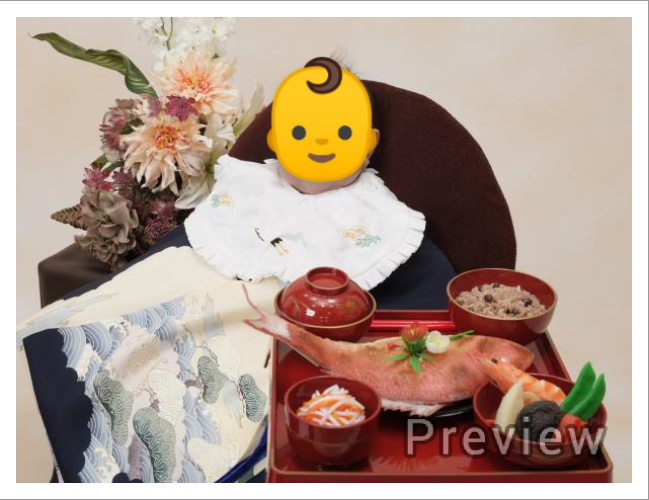 お宮参り お食い初め は写真館で撮影しましょう。三重県四日市で写真館ならフォトスタジオ シリウス