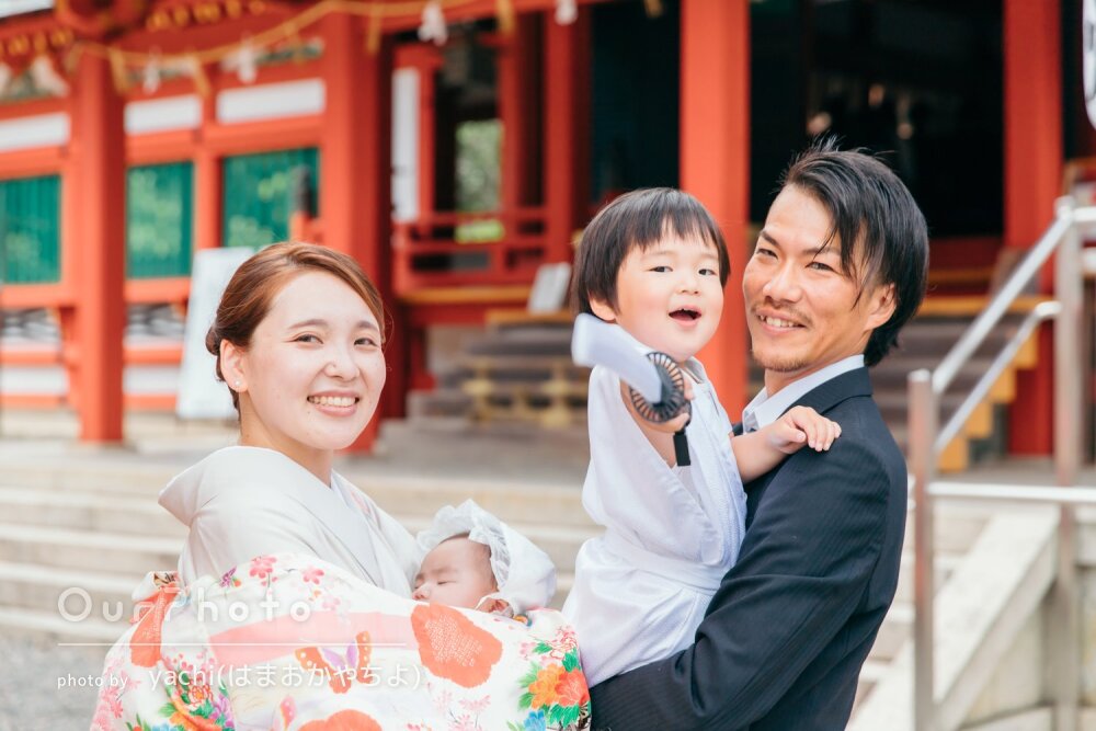 七五三&お宮参り・お食い初め記念写真撮影＊仲良し兄弟さん 店舗ブログプレシュスタジオ