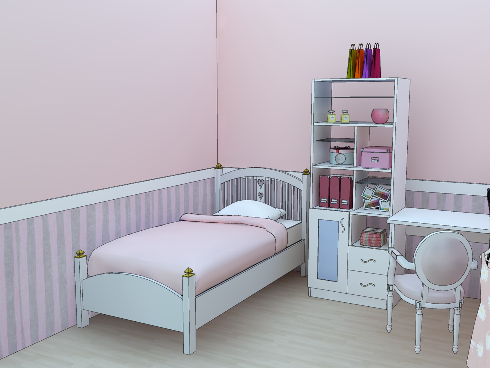 子ども部屋１～９ - AIな背景素材屋 - BOOTH