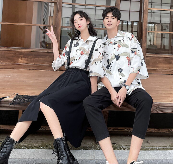 ペアパジャマ 男女セット 夏用カジュアル パじゃマ パジャマ 半袖 ペアルック 夫婦 寝間着 前開き 夏用 ルームウェア 上下セットアップ 結婚祝い春 夏 秋 レディース メンズ 母の日 父の日 新