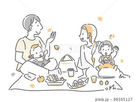 家族旅行 3世代 イラスト素材4893503- フォトライブラリ