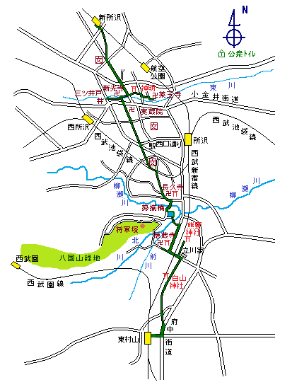 久米川さくら通り : 黄色い電車に乗せて…