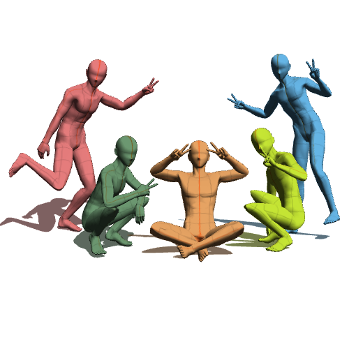 ガッツポーズする男女5人 07800054801 の写真・イラスト素材アマナイメージズ