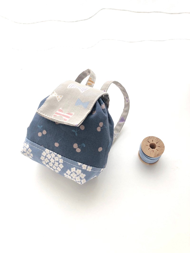 こどものおでかけリュックをかわいく手作！りキルティングリュック 型紙 作り方 初心者向け S・Mセット