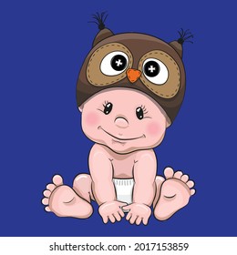 ねんねする赤ちゃんの可愛いイラスト 男の子・女の子えんぴつと画用紙