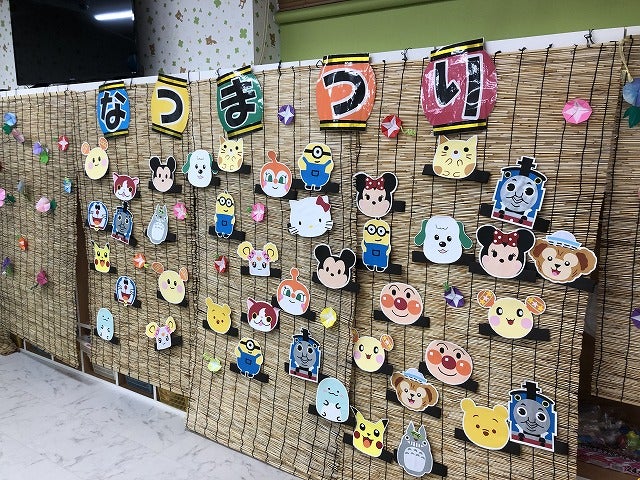 夏まつり・お面つくり＊藤城保育園北海道亀田郡七飯町