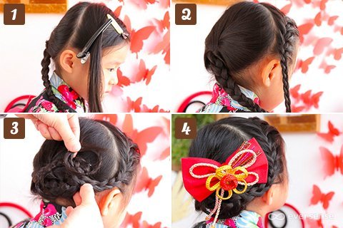 子供 甚平に合うヘアアレンジTikTok