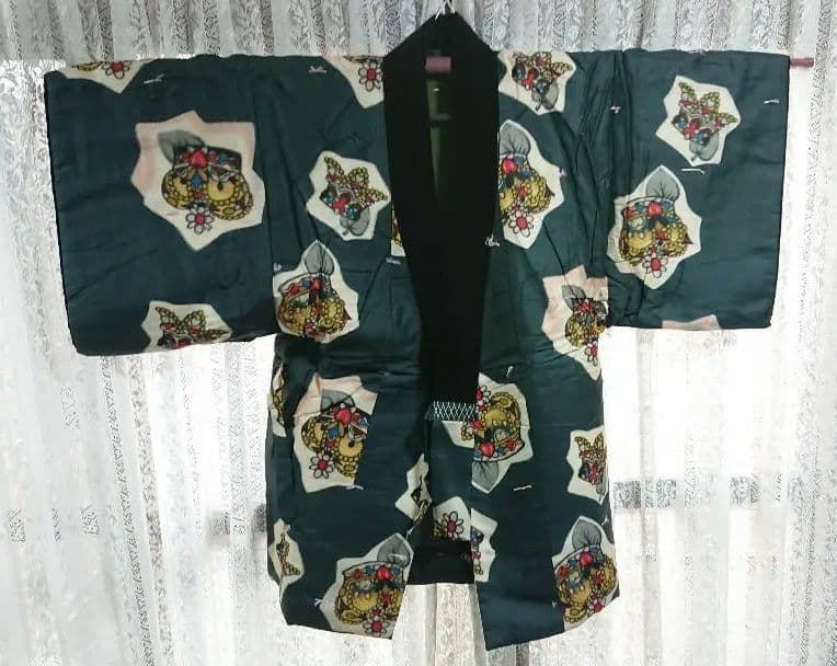 ねんねこ春秋用裏地付きハンドメイド ねんねこ半纏春秋用 情けない