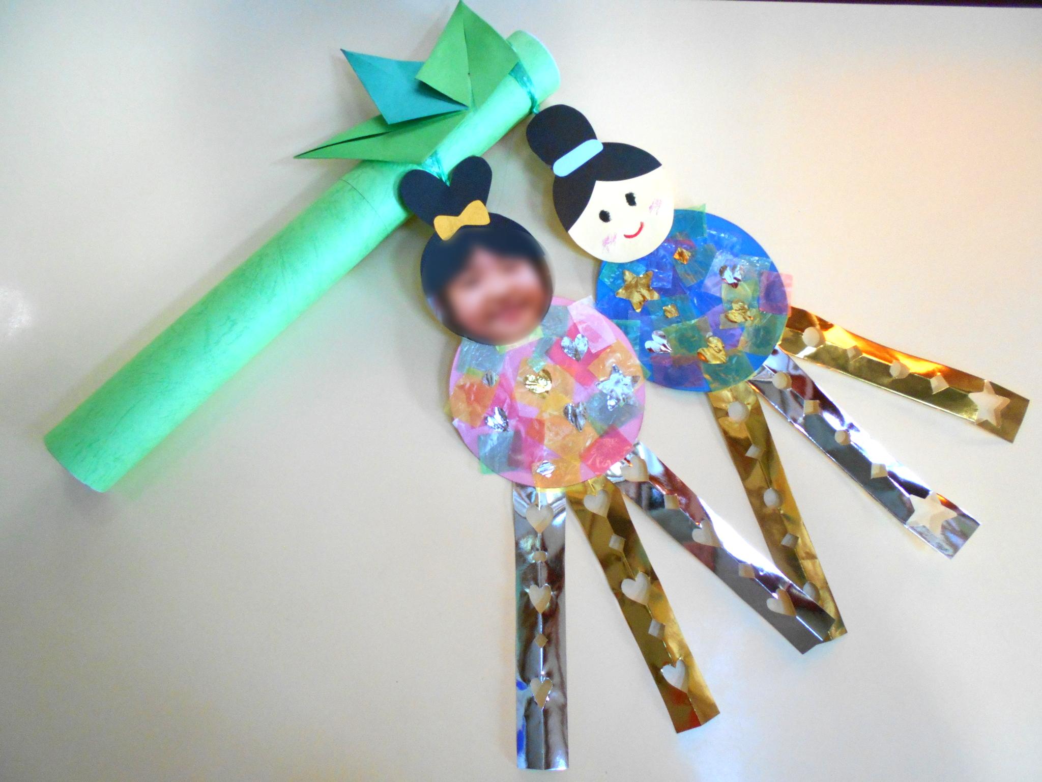 ７月製作 手形で簡単七夕飾り 保育園・幼稚園・こども園- ほいくのおまもり