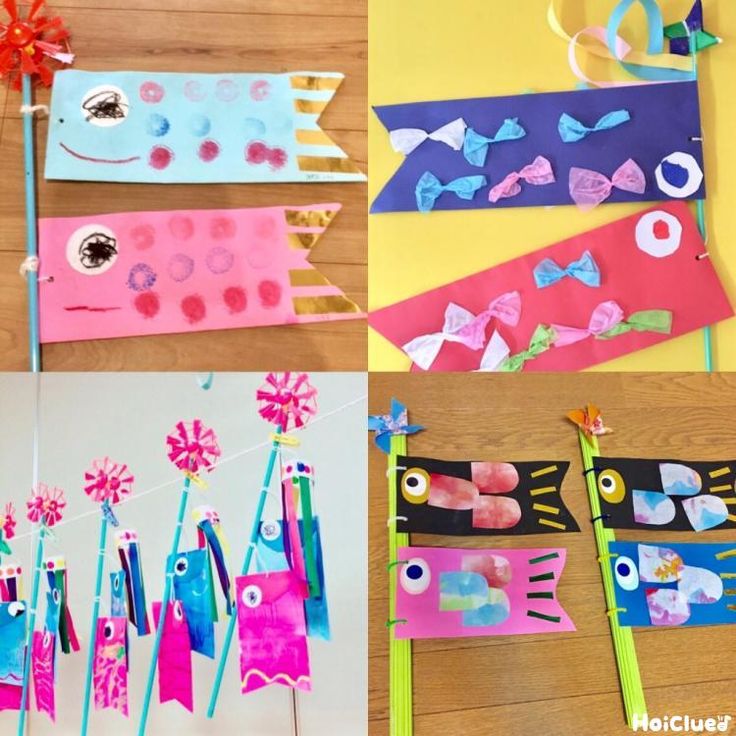 こいのぼり壁面・製作 幼児と学童向け岡山市 北区 ベビーマッサージ ＆ 産後ダンス