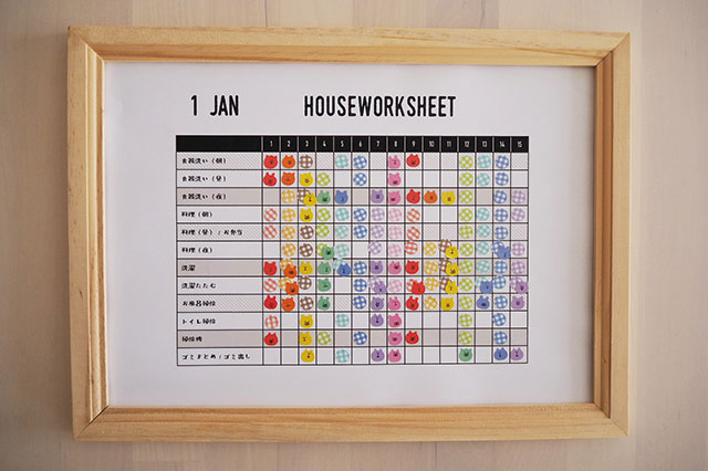 共働きの家事分担。家事タスク表で見える化しよう！ユユマインド