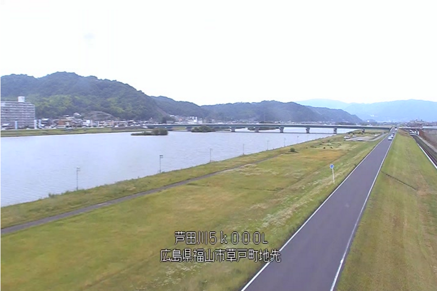 広島県福山市 芦田川河口の風景 写真素材 [ 6863057