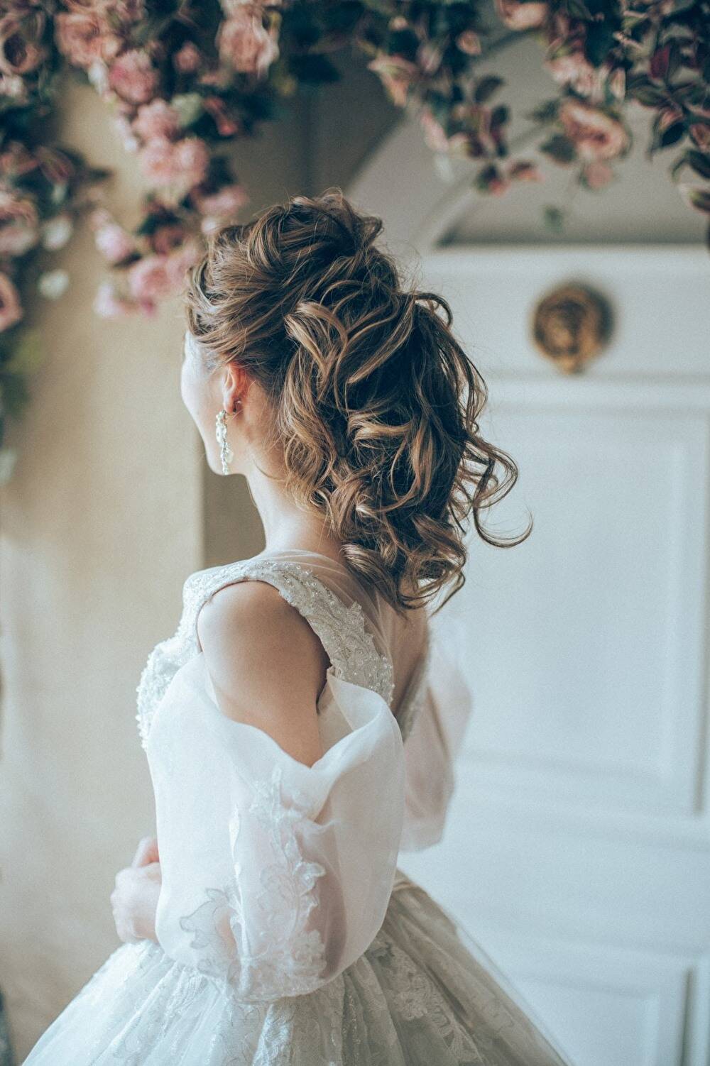 下膨れ ヘアアレンジ 結婚式TikTok