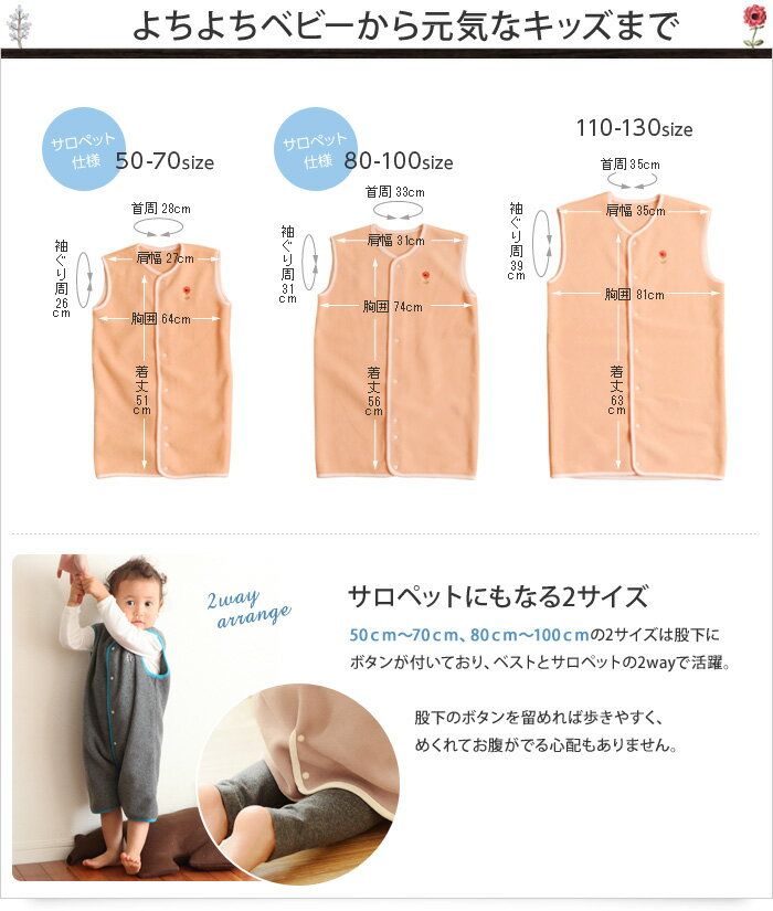 無料型紙あり ベビーサイズの肩当て ショート丈のスリーパー+sweetly
