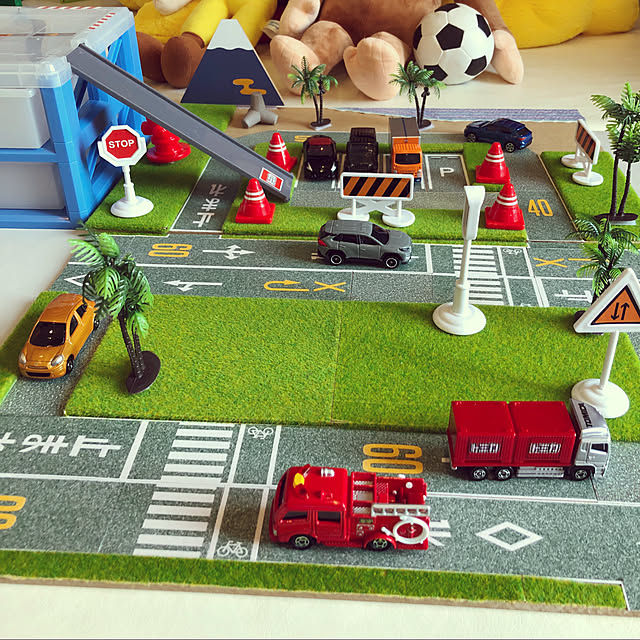 手作りのミニカー用道路 100均の商品でDIY- YouTube